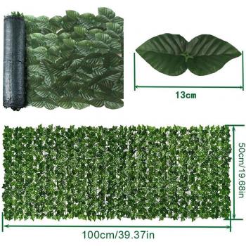 Artificial Leaf Privacy Fence