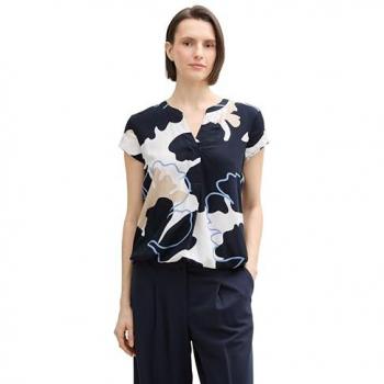 Tom Tailor Floral Design Blouse, Size 36 – Short Sleeve