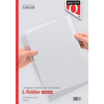 L-map Quantore A4 0.12mm nerf 25 stuks