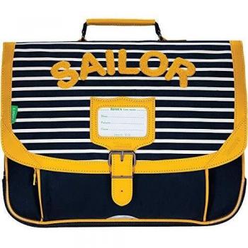 Cartable 38 Tann's Sacha Bleu/Jaune