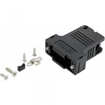 165X14599XE 50‑Pin D‑Sub Housing – Black Plastic