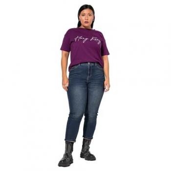 Damen Mom-Jeans in großen Größen, blau, Größe 58, Baumwolle/Polyester, Studio Untold