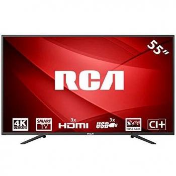 RCA Smart TV LED 4K 55 Pouces avec Triple Tuner HDMI CI+ Lecteur multimédia Via USB 2.0 60Hz