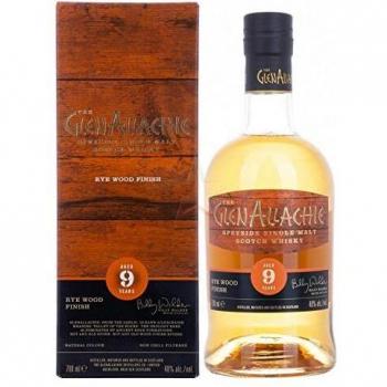 Glenallachie 9 ans, Finition Rye Barrel – 48 % vol., 70 cl, boîte cadeau