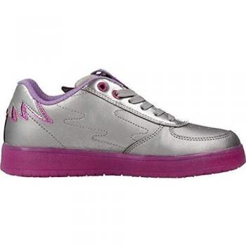 Geox J Kommodor B, Scarpe da Ginnastica Basse Bambina, Argento