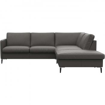 Ecksofa Fiore von FLEXLUX, modernes Design, schmale Armlehnen