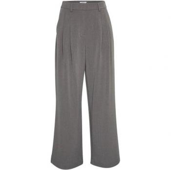 Pantaloni a vita alta in grigio stile Henrika