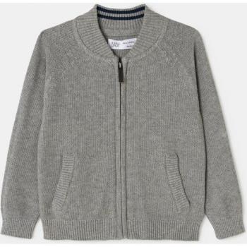 Chaqueta de tricot con bolsillos y cremallera para bebés