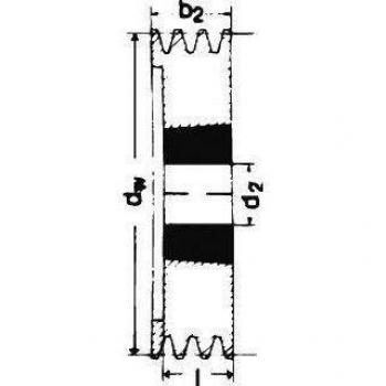 Keilrillenscheibe 2-rillig, SPZ/10, 112 mm, 1,3 kg