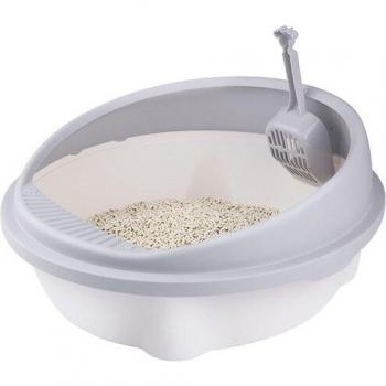 Semi-Enclosed Splash-Proof Indoor Pet Litter Box