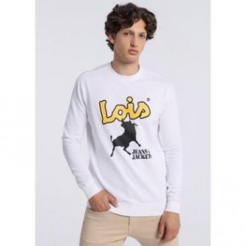 Sweat Homme XL Blanc Lois Jeans Casual Cotton