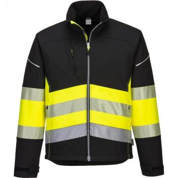 Portwest PW3 Men's Hi Vis Class 1 Softshell Jacket