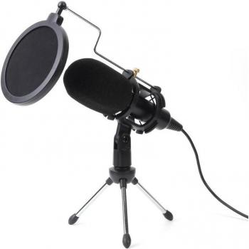 ALLOYSEED Portable USB Condenser Mic with Folding Stand