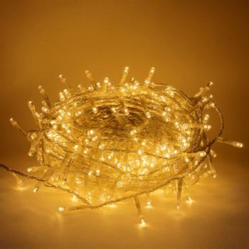 Luccika Home 5m 100LED Albero Natale Bianco Caldo Trasparente Cavo