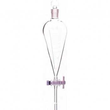 Separatory Funnel 250ml with Tick Marks and PTFE Switch Valve