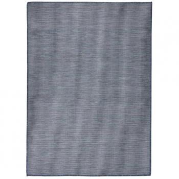Tapis d'Alfajor d'Extérieur 200x280 cm en Bleu Résistant aux UV