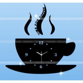 Reloj Espejo Café