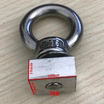 ALWAYSME 2PCS Roof Box Rack Carrier T-Bolt and Eye-Nut Set