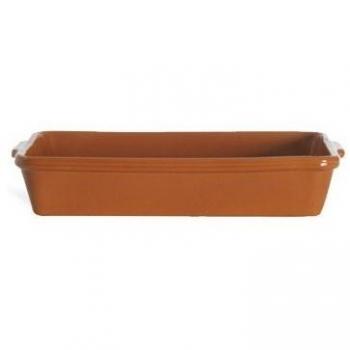 Cazuela Rectangular de Barro de 40 cm