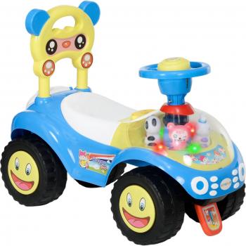 Aosom UK Aiyaplay Baby Ride‑On Vehicle – Blue, Music & Safety Features