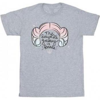 Galaxy Toekomst Princess Leia Star Wars Heren Tshirt