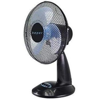 Ventilatore da Tavolo Nero Beper – Design Oscillante