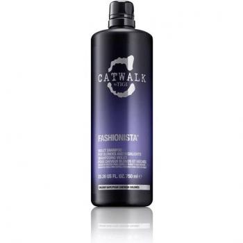 TIGI Catwalk Fashionista Violet Shampoo for Blondes and Highlighted Hair, 750 ml