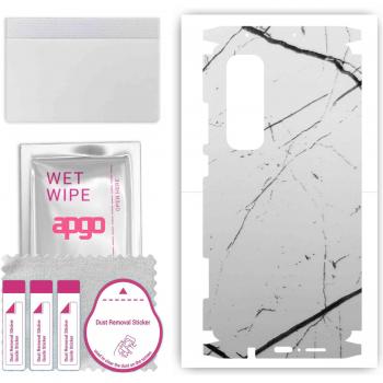 Capa de Vinilo Protectora Apgo con Diseño Mármol Blanco – Compatibilidad completa Xiaomi Mi Note 10 Lite