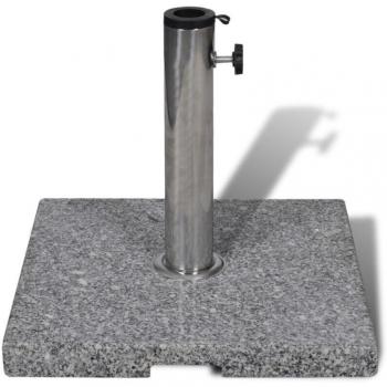 Pied de parasol 20 kg Helloshop26 – 3 adaptateurs (30 mm, 35 mm, 38 mm) – Gris