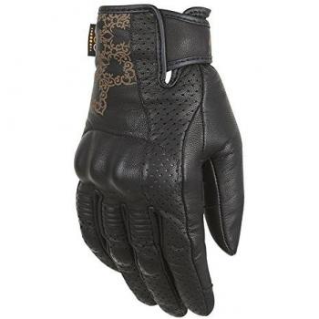 Damen Furygan Astral D3O Motorradhandschuhe Schwarz XL