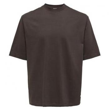 T-shirt large en coton noir