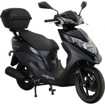 Topdrive Alpha Motorroller – 125 ccm, 85 km/h, Euro‑5, schwarz, mit USB-Anschluss & Topcase