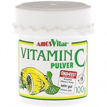 AmosVital Vitamin C Pulver, 100 g DAB Qualität