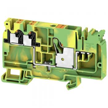 Weidmüller Green-Yellow Feed-Through Terminal Block AAP12 10/4X2.5 PE-LI