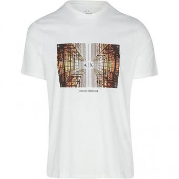 Armani Exchange T-Shirt 3DZTHV ZJBYZ 1116 Weiß Regular Fit L male