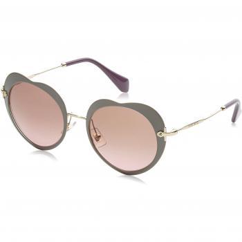 Miu Miu Frauen Brille 52 mm, 0Mu54Rs – Beige (Matte) mit Violet‑Blend