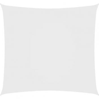 Día y Noche Toldo de vela cuadrado tela Oxford blanco 5x5 m