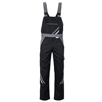 Planam Highline Latzhose schwarz/schiefer/zink Größe 68