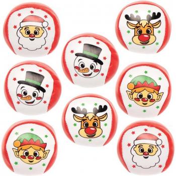 Christmas Mini Soft Balls (Set of 8) Christmas Decorations