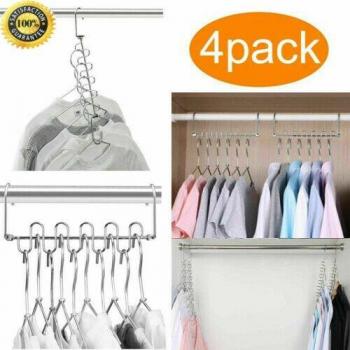 4PCS Space-Saving Cloth Hangers