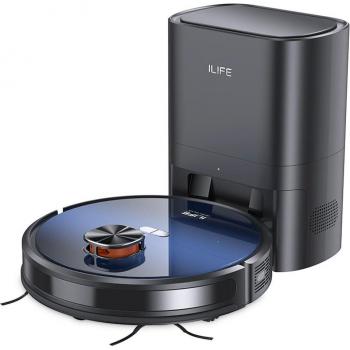 Robot Aspirapolvere ILIFE T10s Blue – Aspira 3000 Pa, Stazione di Vuoto 60 Giorni