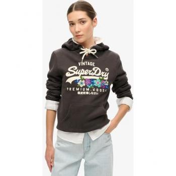 Pecho de Sudadera Superdry con Estampado Floral y Capucha