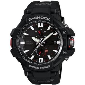 Casio GW‑A1000‑1A Orologio Maschile Solare Nero con Bracciale in Acciaio