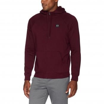 Under Armour Herren Hoodie FZ Rival Dunkelburgunder Fleece XXL
