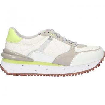 Calzado deportivo mujer Gioseppo 67383 Wiltz color blanco con detalles flúor