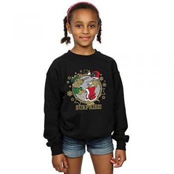 Sweatshirt Tom et Jerry Fille Noël Noir