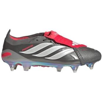 Predator Elite FG – Unisex, Iron Metal, White & Lucid Red, UK 10