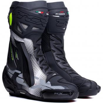 TCX RT-Race Pro Air 2023 Bottes de moto Noir Gris Blanc 40