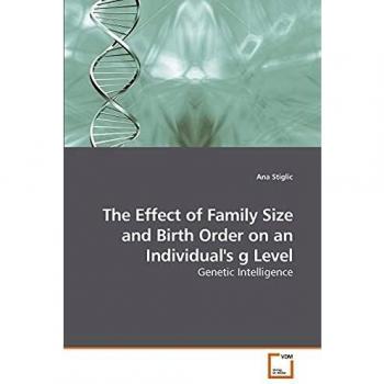 The Effect of Family Size and Birth Order on an Individual's g Level