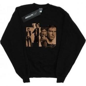 Sudadera de Star Wars para niñas con Han Solo, diseño de fotoshoot, color negro, talla 12-13